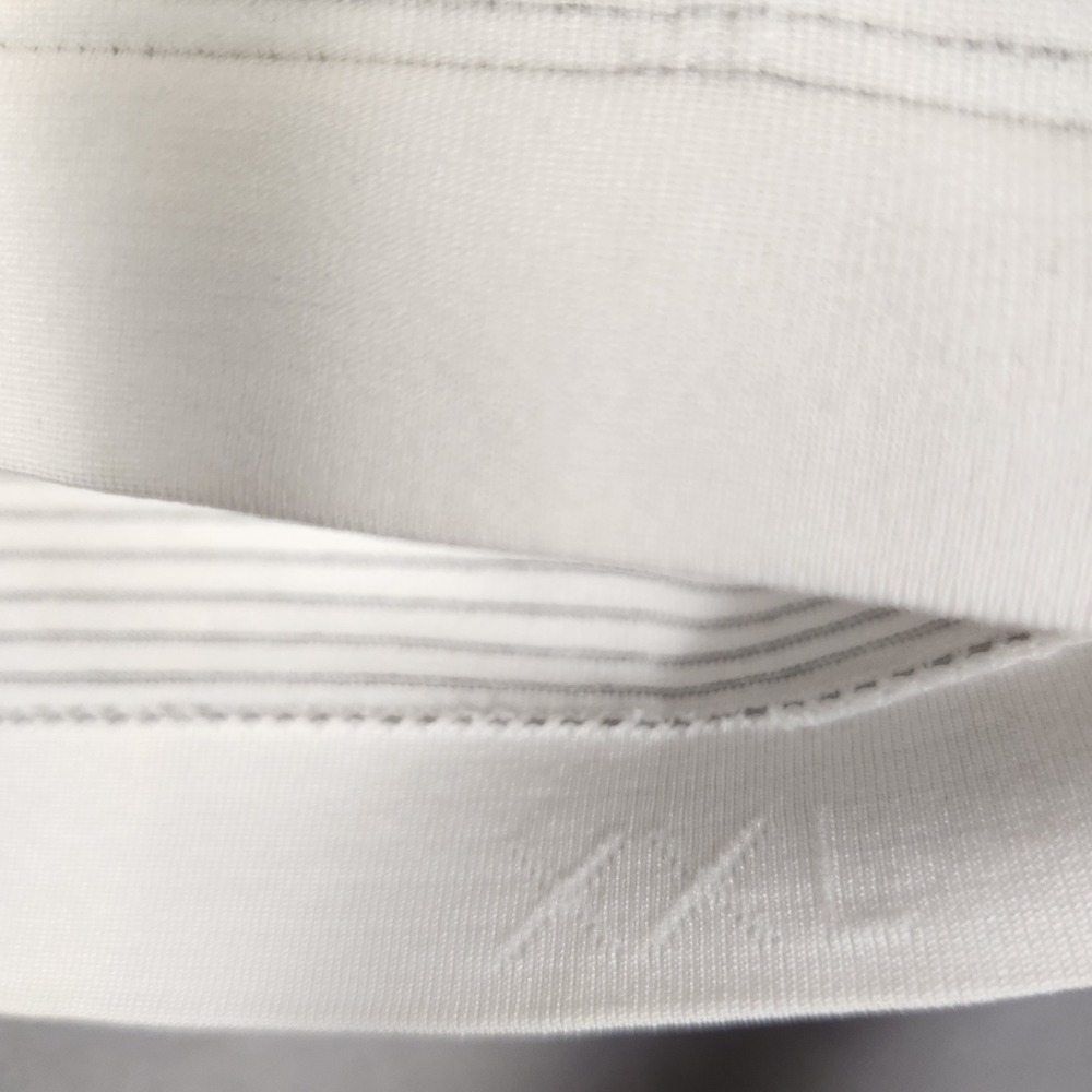 Lululemon Metal Vent Tech Top Men's XXL White Stripe Short Sleeve - Picture 3 of 5
